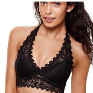 Pink by VICTORIA'S SECRET Black Lace Bralette